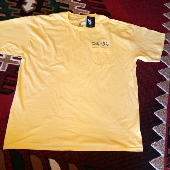 NFS men's Salt Life shirt, yellow sz S M L - Picture 1 of 7